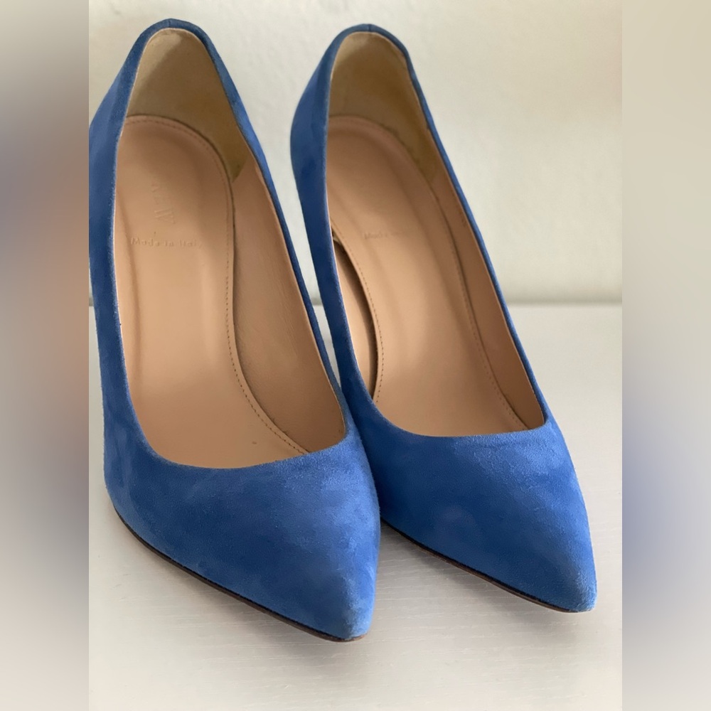 J Crew  Blue Suede Women's Pumps Heels size 8.5